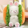 Cute hamburger plush toy rabbit sandwich pillow soft stuffed doll for kids and home decor - 25cm / Hamburger Rabbit