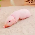 Creative 3D simulation pig long plush pillow funny animal doll cushion soft birthday gift decor - 50cm / Flesh Colored Pig