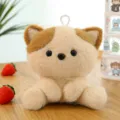 Cute animal plush toy desk companion, fluffy doll decoration for office and home. - Cat