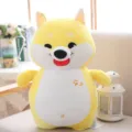 Cute yellow Shiba Inu plush toy soft stuffed dog doll cartoon companion gift for children - 30cm / Yellow