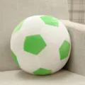 Green and white soccer plush ball pillow soft toy for kids birthday gift room decor - 20 cm / Green & White
