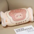 Cuscino scaldamani in peluche a forma di caramella carina inverno orso zampe morbido cuscino pisolino - Teddy Bear
