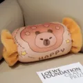 Cute candy shaped plush hand warmer pillow winter warm cozy student nap sleeping cushion soft. - Capybara