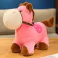Pink pony plush toy cute stuffed animal doll soft kids gift toy pillow pink color variant. - Pink / 23cm