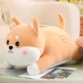 Cute Shiba Inu plush toy variant, soft long hugging pillow for bed, adorable brown dog doll. - Shiba Inu / 50cm
