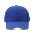 Primer plano detallado de la gorra de beisbol azul, mostrando la textura y la visera. - Ajustable / Azul zafiro