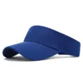 Visière de sport bleue unie pour la course en plein air et les activités de fitness - Réglable / Bleu saphir