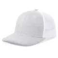 Gorra de béisbol trucker clásica gris y blanca con visera curvada y malla transpirable. - Ajustable / Gris vigoré claro + malla blanca