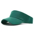 Casquette de sport unie vide sur le dessus pour course et tourisme, visière unisexe. - Réglable / Vert