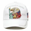 Gorra de béisbol bordada del 250 aniversario de USA, diseño de águila patriótica. - Ajustable / Estatua de la Libertad Águila Blanco