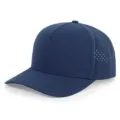 Gorra de béisbol deportiva azul marino de 5 paneles con malla transpirable láser y tela de secado. - Ajustable / Azul marino