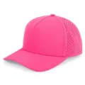 Casquette de baseball rose à séchage rapide avec empiècements perforés pour le sport. - Réglable / Rose rouge