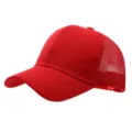Rojo gorra de camionero para niños de malla transpirable para protección solar al aire libre - Ajustable / Rojo