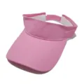 Visera de algodón rosa para deportes al aire libre, gorra superior vacía ajustable de verano. - Ajustable / Rosa