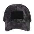 Tactical Camouflage Baseball Cap Outdoor Sports Sun Protection Hat with Velcro Patch - Adjustable / Black Python Camouflage