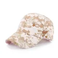 Gorra de béisbol táctica de camuflaje desierto, ideal para senderismo y protección solar. - Ajustable / Camuflaje de píxeles arena