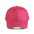 Belle casquette de baseball en coton rose avec protection solaire et visière courbée - Réglable / Rose rouge