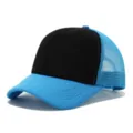 Gorra trucker azul y negro gorra de malla gorra de beisbol ajustable de verano - Ajustable / Azul, negro y azul
