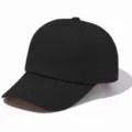 Gorra de béisbol negra de algodón suave, diseño clásico para uso diario al aire libre. - Ajustable / Negro