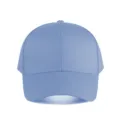 Gros plan de la casquette de baseball en coton bleu clair, montrant des coutures propres. - Réglable / Bleu ciel
