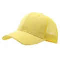 Gorra de béisbol de malla amarilla para niños transpirable sombrero de camionero - Ajustable / Amarillo tierno