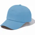 Gorra de béisbol de algodón azul claro corona suave sombrero de sol informal ajustable liso - Ajustable / Azul cielo