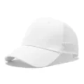 Gorra de camionero blanca de malla, gorra de béisbol transpirable para el verano. - Blanco