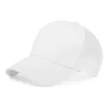 Gorra de beisbol de malla blanca color solido trucker transpirable proteccion solar - Ajustable / Blanco
