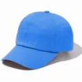 Casquette de baseball en coton bleu pour le quotidien, couronne souple, style classique et tendance. - Réglable / Bleu