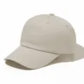 Casquette de baseball unie en coton beige, calotte souple style casual pour homme femme - Réglable / Blanc Cassé
