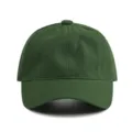 Casquette de baseball en coton uni vert fonce souple chapeau decontracte reglable chic - Vert Militaire
