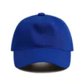 Casquette de baseball uni bleu roi pour broderie et impression personnalisées, coton doux. - Bleu saphir