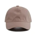 Casquette de baseball en coton uni, dad hat non structurée couleur kaki, décontractée. - Kaki