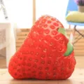 Simpatico cuscino peluche fragola 3D, morbido cuscino di frutta per divano, regalo e arredo. - Fragola