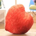 Vista dettagliata del cuscino in peluche di fragola di simulazione divano morbido - Pesca