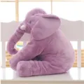 Cute purple elephant plush toy soft stuffed animal comfort pillow for kids and girls birthday gift - Pillow Approx 53*43*23cm / Purple