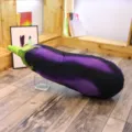 Simulation eggplant plush pillow toy cute vegetable cushion office sofa decor stuffed doll - Eggplant