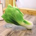Cute Chinese Cabbage Plush Pillow Novelty Green Vegetable Stuffed Cushion for Home Decoration - Green Vegetable