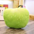 Green apple plush pillow soft stuffed fruit cushion cute home office sofa room decor item - Green Apple