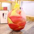 Dragon fruit plush pillow, simulation fruit cushion, soft stuffed toy for home office decor. - Fruit