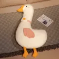 Adorable peluche de ganso blanco, suave almohada de peluche, compañero de cama ideal. - Rosa / 1m