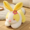 Cute plush bunny rabbit toy soft stuffed animal in yellow and white color variant. - Yellow / 20cm
