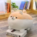 Χριτωμένο χοντρούλι λούτρινο Corgi Shiba Inu, μαλακό μαξιλάρι λούτρινο για παιδιά και κορίτσια. - 40CM / Kafetia Shiba Inu