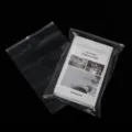 Thickened transparent zipper plastic storage bag, self-sealing clothing packaging bag. - 30x40cm Transparent 8 Silk