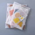 Frosted clear zipper storage bags thickened translucent plastic packaging bags for clothes - 25x30cm Frosted 16 Silk