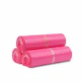 Thickened bright pink poly mailing bags for clothing packaging, durable shipping bags 100pcs - 17*30cm (100 Pieces/Pack) / Rose Red