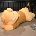 Large plush pig stuffed animal toy with cute brown sweater for sleeping pillow gift - Yellow / 80cm