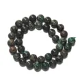 Perles rondes en jaspe paon naturel en vrac pour fabrication de bijoux bracelet DIY - 6.5mm (Environ 62 Pcs/Fil) / Vert