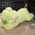 Large Green Pig Plush Toy Cute Stuffed Animal Pillow Soft Hugging Doll Gift for Girls - Green