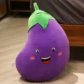 Cute eggplant plush toy soft vegetable pillow stuffed doll for bedroom decor and fun gifts - 30cm (0.1kg) / Eggplant